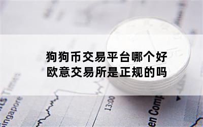 狗狗币交易平台哪个好 欧意交易所是正规的吗