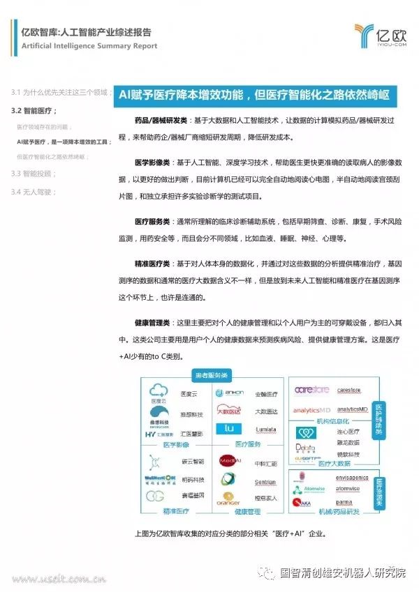 【报告】亿欧智库：人工智能产业综述报告（附PDF下载）