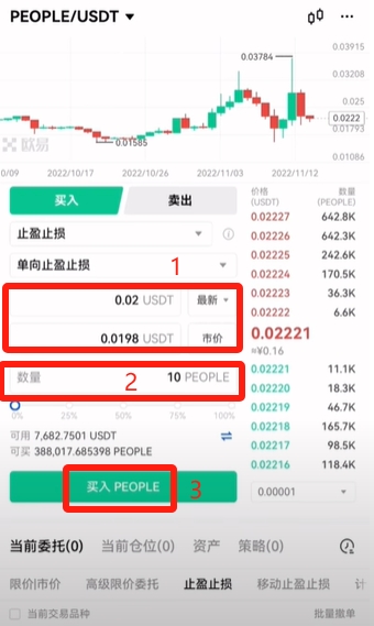 欧易交易所现货止盈止损操作教程